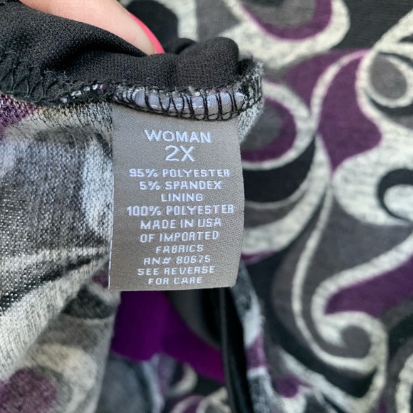 Roz & Ali Two Piece Lightweight Sweater Set-size2X - Picture 10 of 14